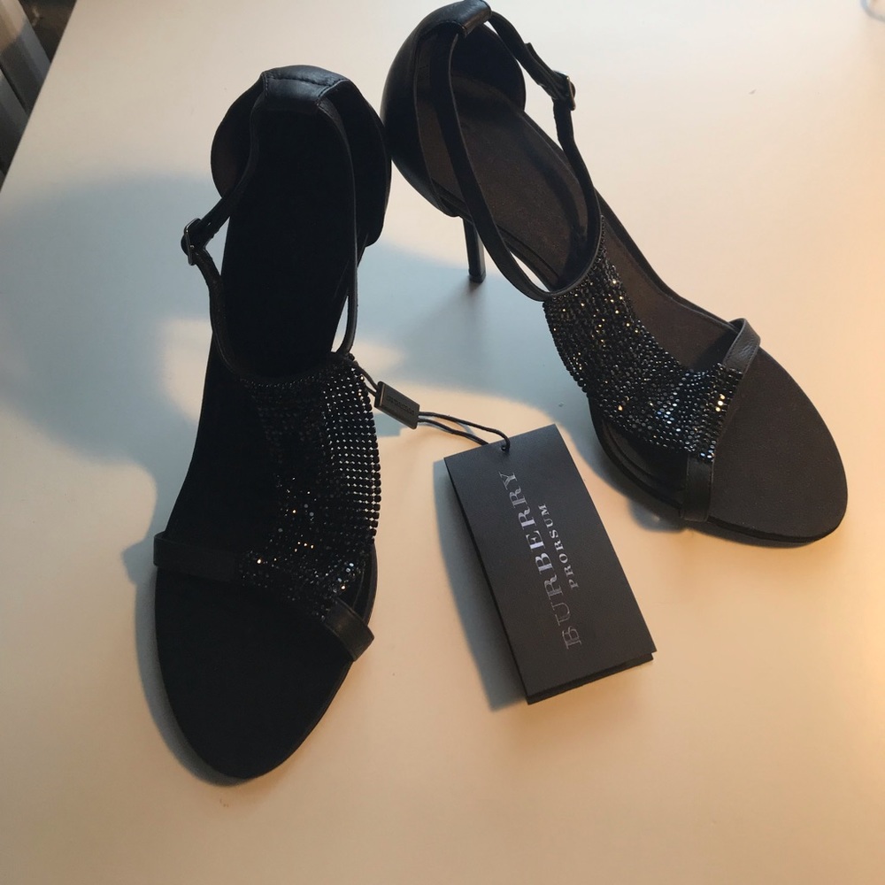 Burberry Prorsum Leather T-strap Sandal